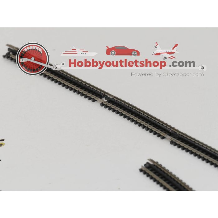 Schaal N-spoor 1:160 Fleischmann Tandradrail +/- 280 cm #3302