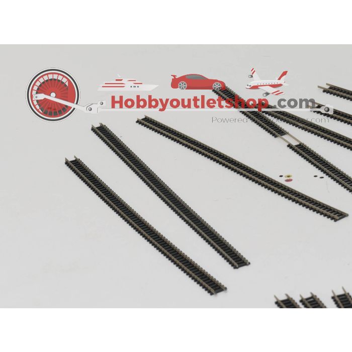 Schaal N-spoor 1:160 Atlas Rechte rails +/-4.5 meter #3305 
