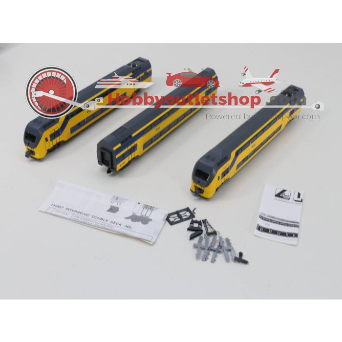 Schaal H0 Lima 149857 Driedelige dubbeldekker IRM ''NS'' #3323 - sku: 20230808093832 - Gebruikt - Zeer goede staat - Afbeelding 4