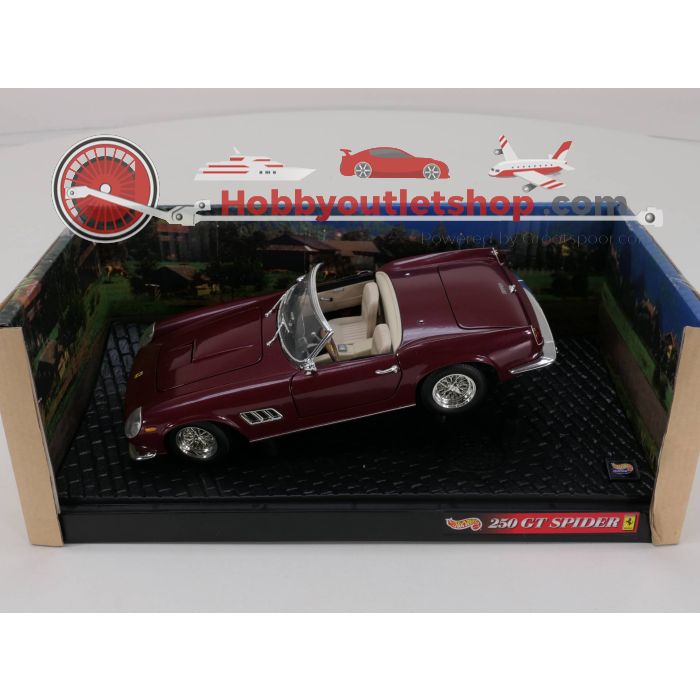 Schaal 1:18 Hot Wheels Ferrari 250 GT #3341 - sku: 20230824101449 - Gebruikt - Zeer goede staat - Afbeelding 3