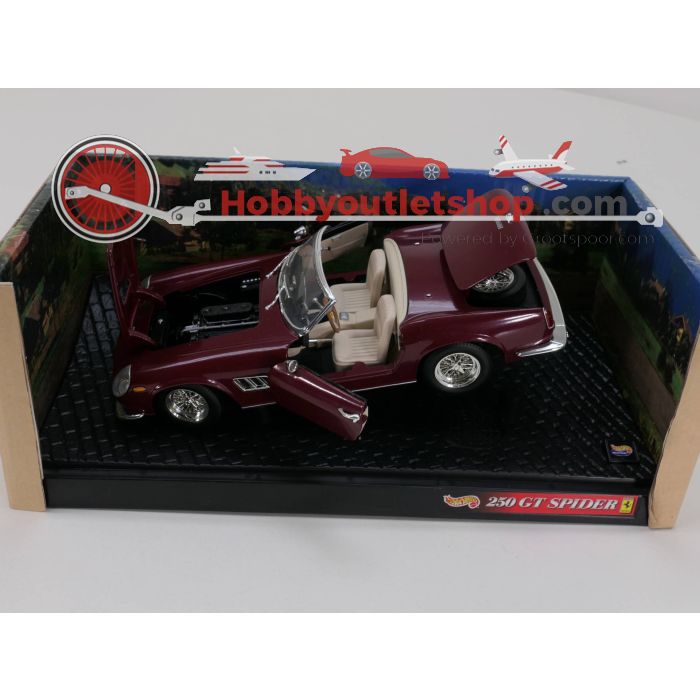 Schaal 1:18 Hot Wheels Ferrari 250 GT #3341 - sku: 20230824101449 - Gebruikt - Zeer goede staat - Afbeelding 6