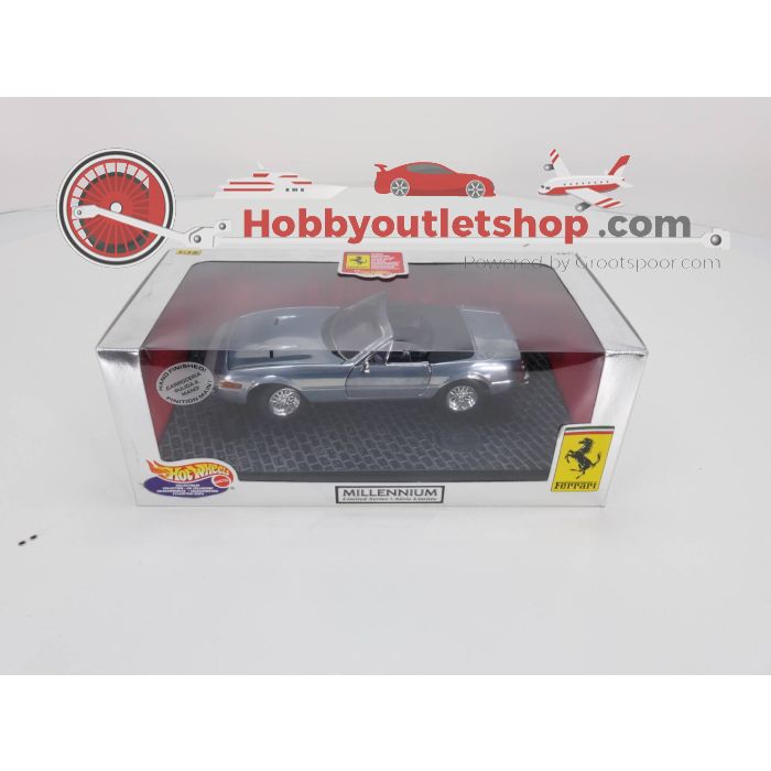 Schaal 1:18 Hotweels Ferrari 365 GTS/4 Convertible millenium Limited series #3345