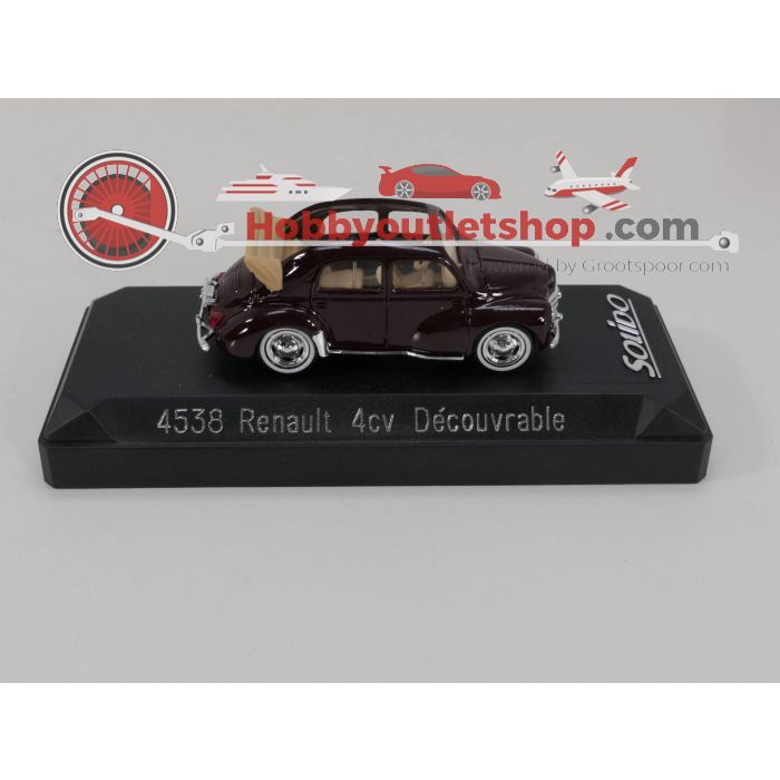 Schaal 1:43 Solido 4538 Renault 4cv Découvrable - Solido 4537 Renault 4cv 1954 #3354