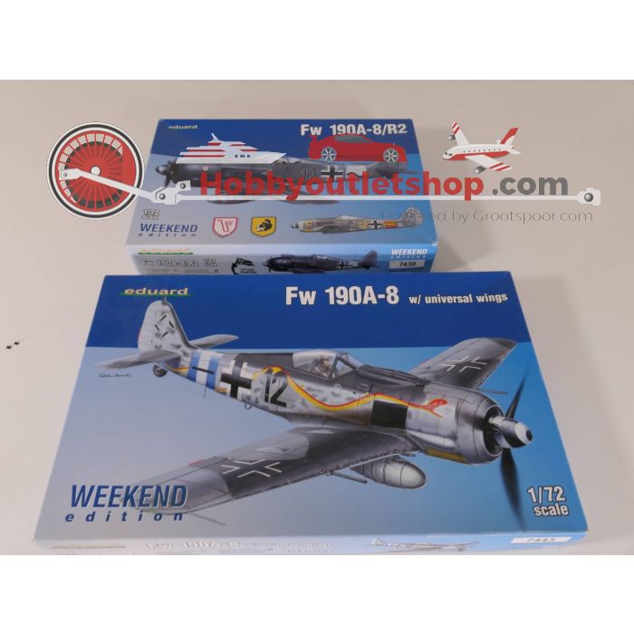 Schaal 1:72 Set van 2 bouwpakketten Eduard 7430 - Eduard 7443 #3361