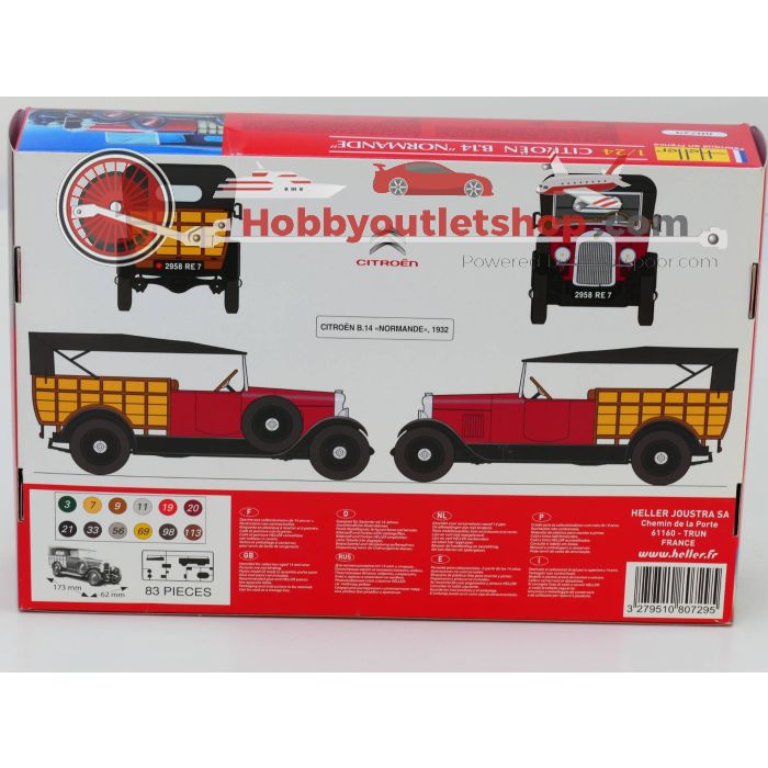 Heller 80729 Citroën b.14 Normande 1932 1:24
