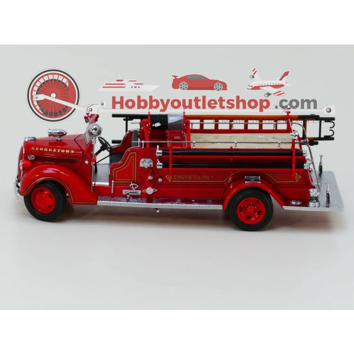 Yat Ming 20058 Ford 1938 Fire Engine Georgetown 1:24 Die Cast Metal - sku: 20221223112904 - Gebraucht - Wie Neu - Bild 2