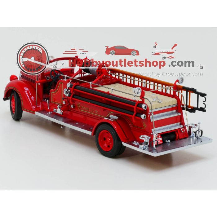 Yat Ming 20058 Ford 1938 Fire Engine Georgetown 1:24 Die Cast Metal - sku: 20221223112904 - Gebraucht - Wie Neu - Bild 3