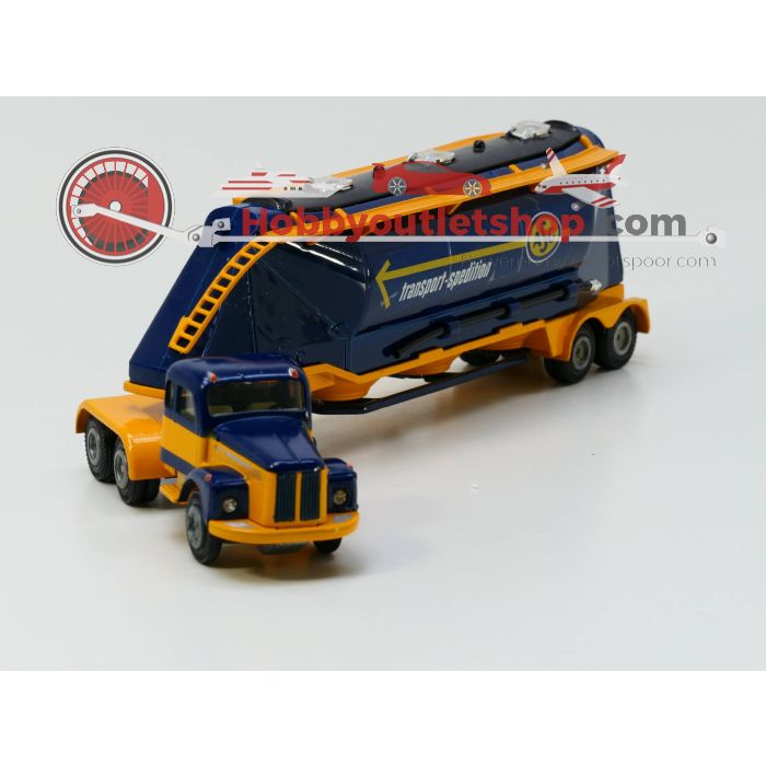 Schaal 1:50 TEKNO SCANIA 110 SUPER TREKKER MATCHBOX K3 GRAIN TRANSPORTER #2488