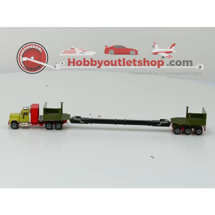 Schaal 1:55 SIKU 4013 Mack Zwaartransport Brug Transporter #2496