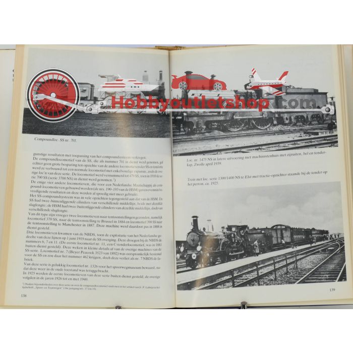 Set 2 boeken: De stoomlocomotieven der Nederlandse tramwegen / Onze nederlandse stoomlocomotieven in woord en beeld - sku: 20221230112517 - Gebruikt - Goede staat - Afbeelding 6