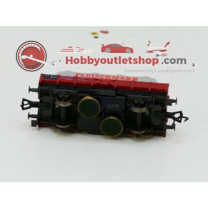 Schaal H0 Fleischmann 5221 rongenwagen - Fleischmann 5569 platte wagen #2737 - sku: 20230124121433 - Gebruikt - Zeer goede staat - Afbeelding 2