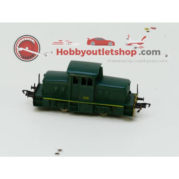 Schaal H0 Fleischmann 1306 Diesel locomotief - Fleischmann 5011 lage boord - Fleischmann 5045 Koelwagen #2738