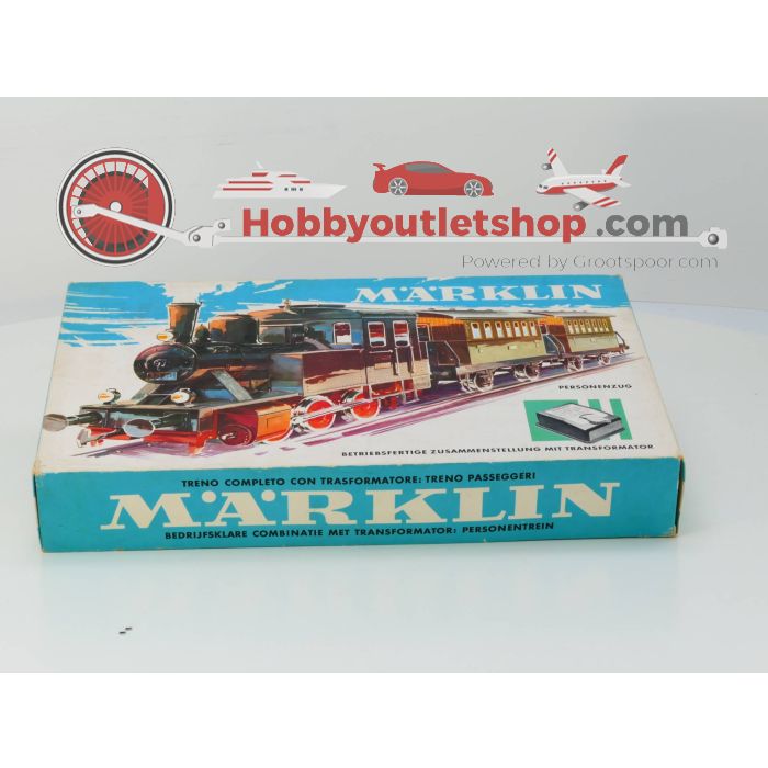 Schaal H0 Märklin Startset met een tenderlocomotief, 2 rijtuigen, een M-rails baan en een transformator #2913 - sku: 20230208020441 - Gebruikt - Zo goed als nieuw - Afbeelding 2