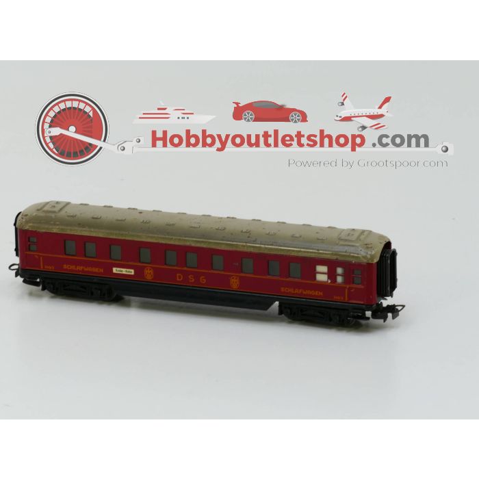 Schaal H0 Märklin 4010 Slaapwagen DSG 346/3 en een Märklin 4008 Speisewagen #2918 - sku: 20230208034429 - Gebruikt - Goede staat - Afbeelding 2