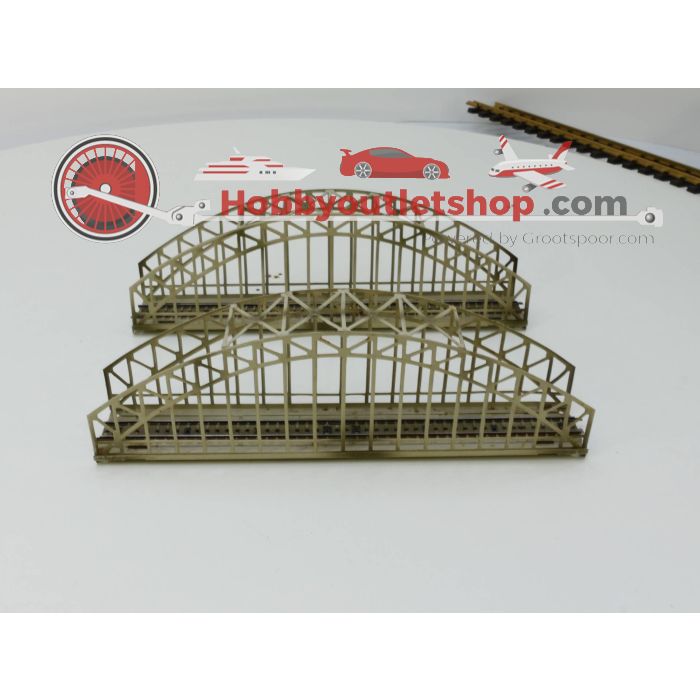 Schaal H0 Set Märklin 7163 Metalen boogbrug #3019
