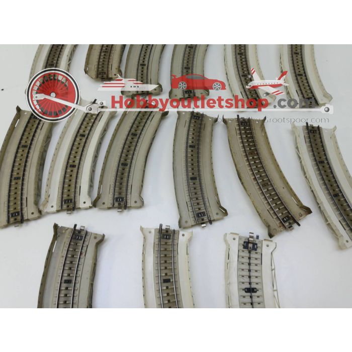 Schaal H0 Set Märklin 7167 gebogen oprit #3020