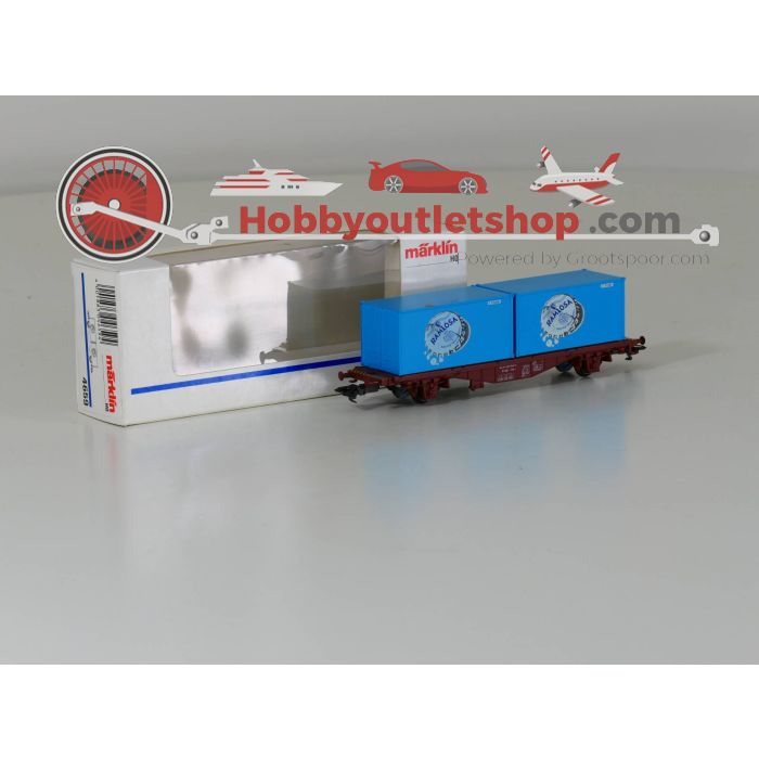 Schaal H0 Märklin 4659 Containerwagon met 2 containers "Ramlösa" #2929 - sku: 20230216092643 - Used - Very good condition - Photo 3