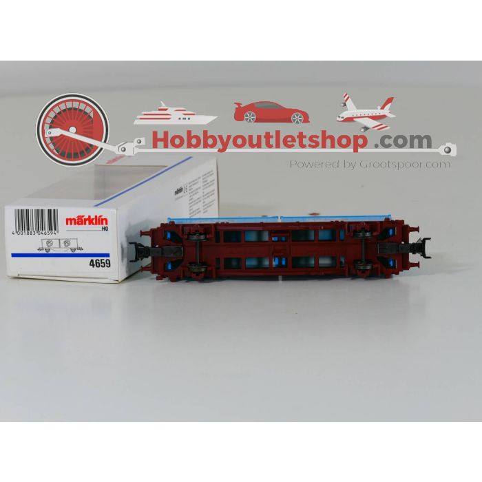 Schaal H0 Märklin 4659 Containerwagon met 2 containers "Ramlösa" #2929 - sku: 20230216092643 - Used - Very good condition - Photo 2