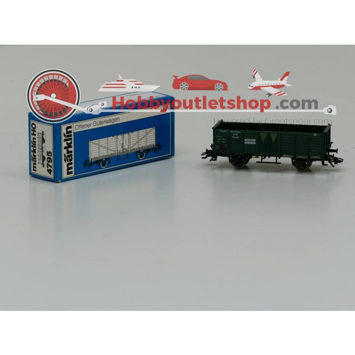 Schaal H0 Märklin 4795 Open hogeboordwagen donkergroen #2964 - sku: 20230217103157 - Gebruikt - Zo goed als nieuw - Afbeelding 2