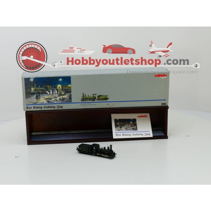 Schaal H0 Märklin 2680 Set Der Konig Ludwig Zug", Locomotief "Tristan" met drie rijtuigen en Märklin 4396 Set met twee koninklijke personenrijtuigen Digitaal #3545 - sku: 20230224094344 - Gebruikt - Zo goed als nieuw - Afbeelding 2