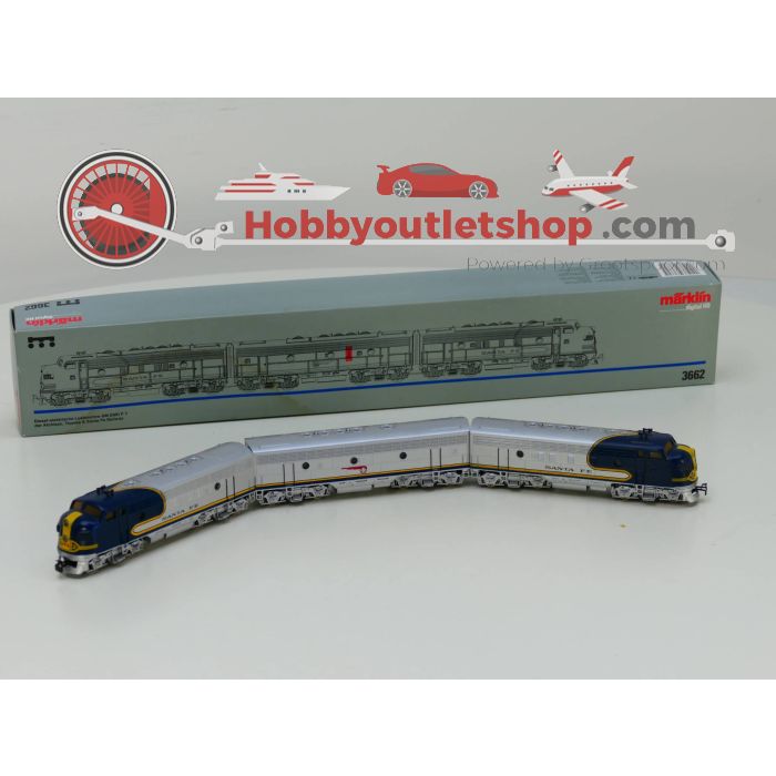Schaal H0 Märklin 3662 Driedelig dieseltreinstel GM EMD F7 van de Sante Fe Digitaal #3560 - sku: 20230224035603 - Gebruikt - Zo goed als nieuw - Afbeelding 3