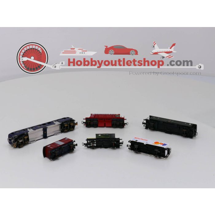 Schaal H0 Liliput 22434 Groente van "Migros", 17132 bagagewagon, 24650 open goederenwagen, 215 gesloten goederenwagen, Roco 46960 wagen Sputnik en personenwagen #3608 - sku: 20230308040015 - Gebruikt - Goede staat - Afbeelding 3