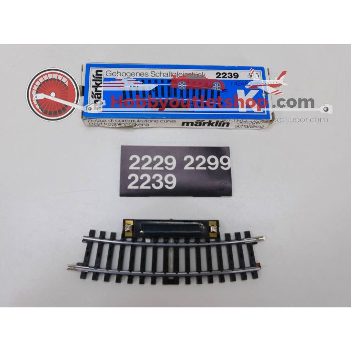 Schaal H0 Märklin 2239 Gebogen schakelrail #3097 - sku: 20230309113325 - Used - Very good condition - Photo 3