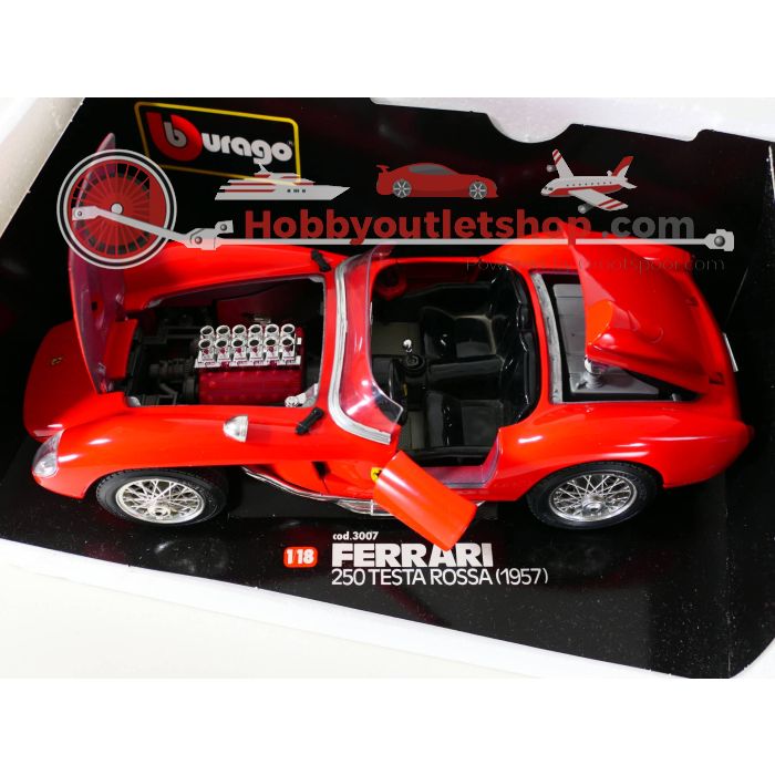 Schaal 1:18 Bburago 3007 Ferrari testa rossa 1957 #3121