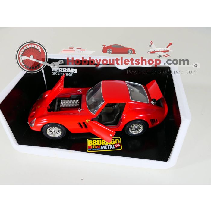 Schaal 1:18 Bburago 3011 Ferrari 250 GTO 1962 #3122 - sku: 20230316115403 - Gebruikt - Zeer goede staat - Afbeelding 5