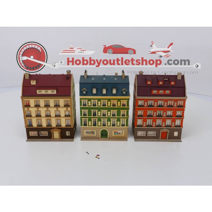 Schaal H0 Vollmer 3780 Blok van 3 appartemenenten #3129