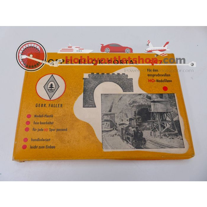 Schaal H0 Set Faller 557 Tunnelportaal  3 st. - Faller 559 tunnelportaalset #3139 - sku: 20230322101522 - Gebruikt - Goede staat - Afbeelding 5