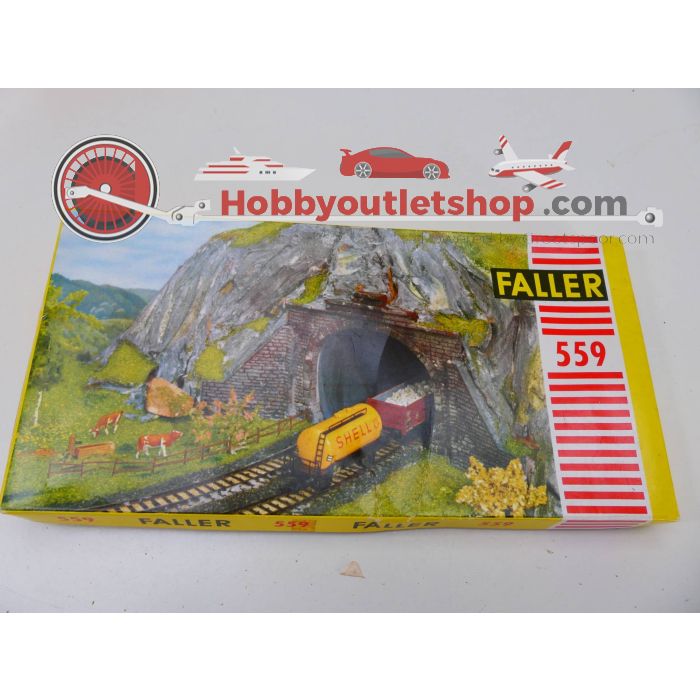 Schaal H0 Set Faller 557 Tunnelportaal  3 st. - Faller 559 tunnelportaalset #3139 - sku: 20230322101522 - Gebruikt - Goede staat - Afbeelding 2
