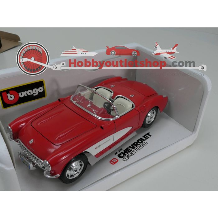 Schaal 1:18 Bburago 3034 Chevrolet Corvette 1957 #3156