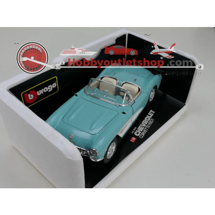 Schaal 1:18 Bburago 3024 Chevrolet corvette 1957 #3157
