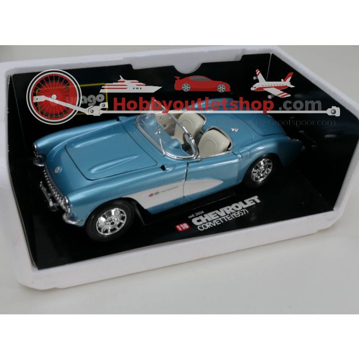 Schaal 1:18 Bburago 3024 Chevrolet corvette 1957 #3158 - sku: 20230412093437 - Used - Very good condition - Photo 4