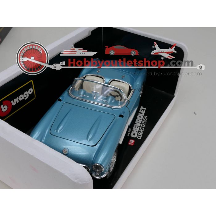 Schaal 1:18 Bburago 3024 Chevrolet corvette 1957 #3158 - sku: 20230412093437 - Used - Very good condition - Photo 5