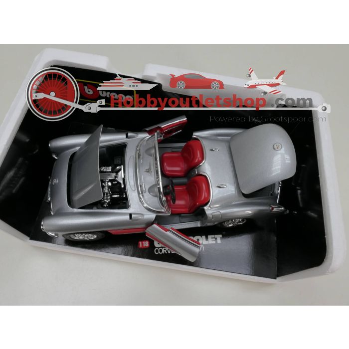 Schaal 1:18 Bburago 3024 Chevrolet corvette 1957 #3161 - sku: 20230412102742 - Gebruikt - Zeer goede staat - Afbeelding 2