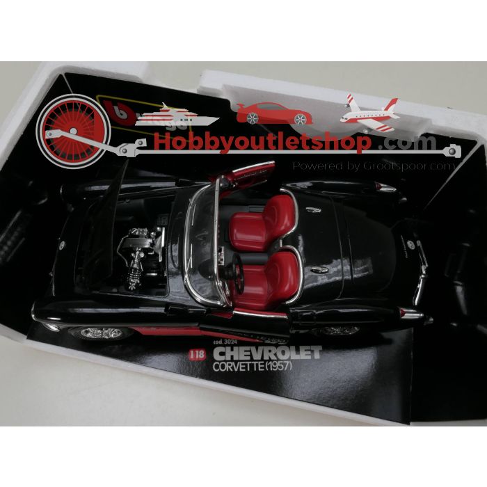 Schaal 1:18 Bburago 3024 Chevrolet corvette 1957 #3162