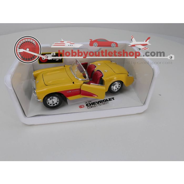 Schaal 1:18 Bburago 3024 Chevrolet corvette 1957 #3163 - sku: 20230412111629 - Gebruikt - Goede staat - Afbeelding 4