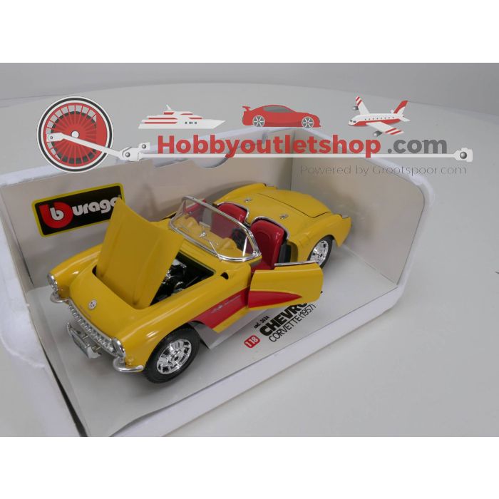 Schaal 1:18 Bburago 3024 Chevrolet corvette 1957 #3163 - sku: 20230412111629 - Gebruikt - Goede staat - Afbeelding 5