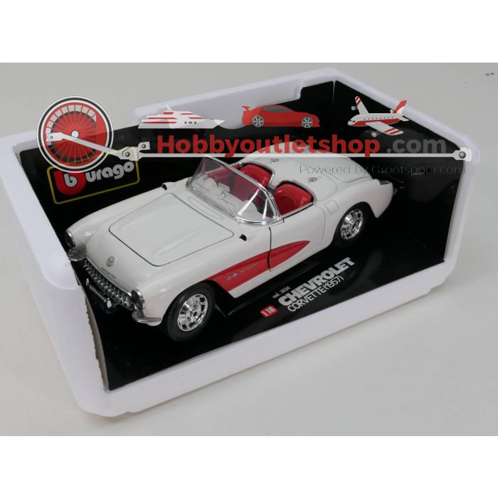 Schaal 1:18 Bburago 3034 Chevrolet Corvette 1957 #3167 - sku: 20230413100341 - Gebruikt - Zeer goede staat - Afbeelding 5