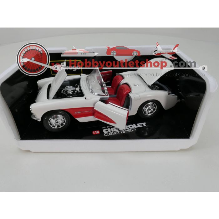 Schaal 1:18 Bburago 3034 Chevrolet Corvette 1957 #3167 - sku: 20230413100341 - Gebruikt - Zeer goede staat - Afbeelding 2