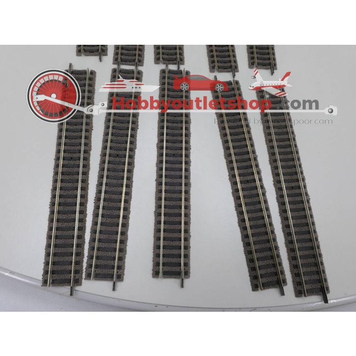 Schaal H0 Fleischmann 6101 Profi-Gleis Rechte rails 10st #3185