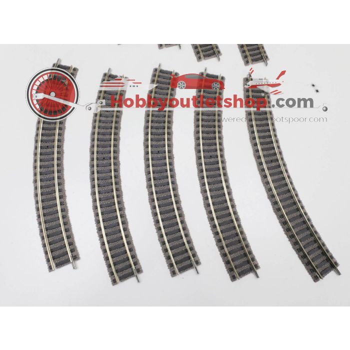 Schaal H0 Fleischmann 6120 Profi-Gleis rail bocht 10 st  #3186