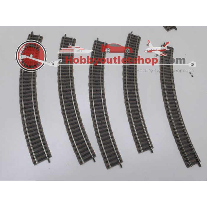 Schaal H0 Fleischmann 6125 Profi-gleis rails bocht 10 st. #3190