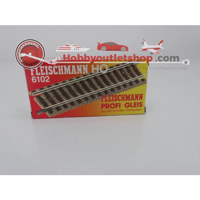 Schaal H0 Fleischmann 6102 profi gleis rail recht 10 stuk. #3196