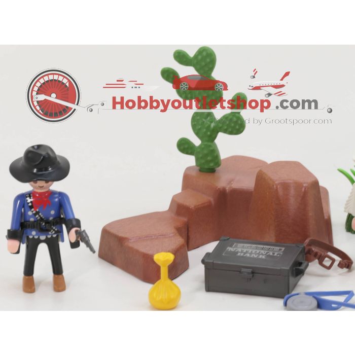 Playmobil cowboys en indiaan set 