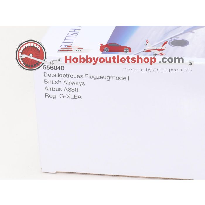 Schaal 1:200 Herpa 556040 British Airways Airbus A380 #5162