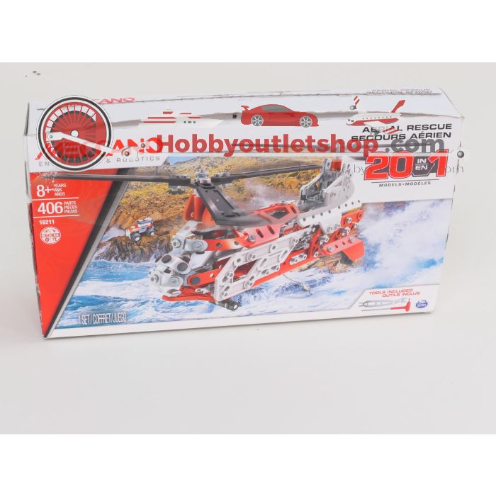 Meccano 16211 Aerial Rescue Helicopter #5323 - sku: 20240120021610 - Gebruikt - Goede staat - Afbeelding 2