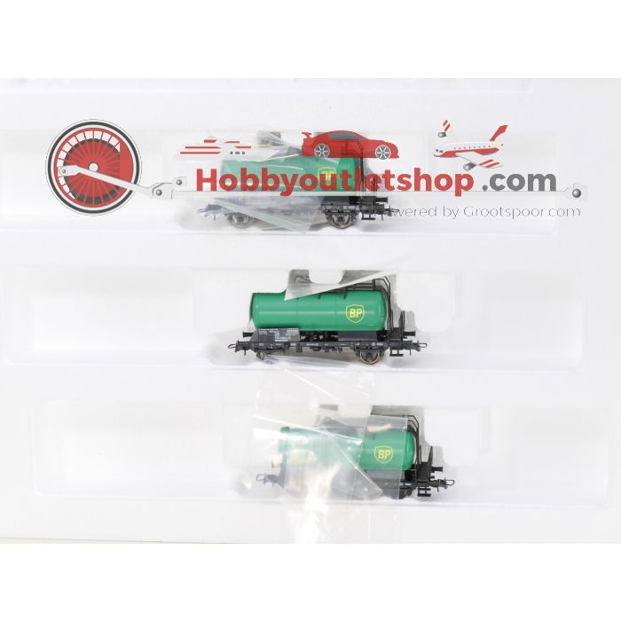 Schaal H0 Roco 56263 A,B,C set van 3 ketelwagons 